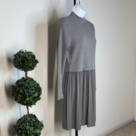 Maurices Gray Long Sleeve Dress - Picture 3 of 12